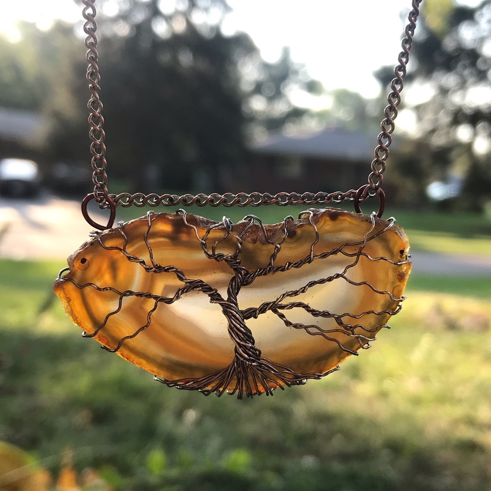Tree of life necklace, handmade by me!